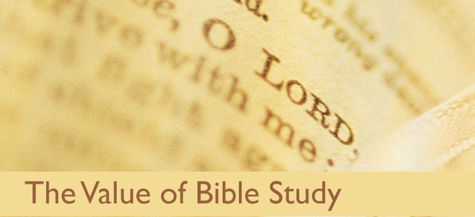 The Value Of Bible Study poster