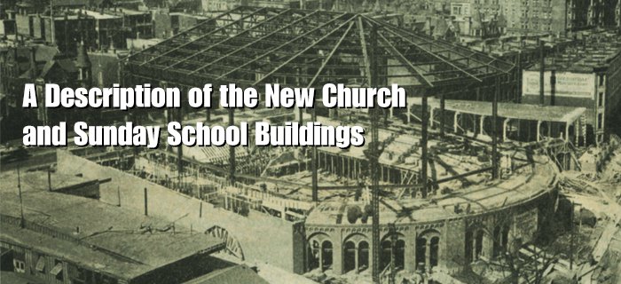 A Description Of The New Church And Sunday School Buildings poster