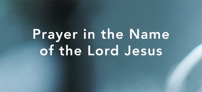 Prayer In The Name Of The Lord Jesus poster