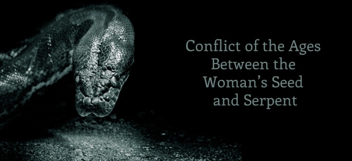 Conflict Of The Ages Between The Woman's Seed And Serpent poster