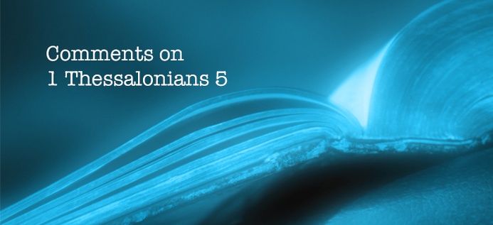 Comments on 1 Thessalonians 5 poster