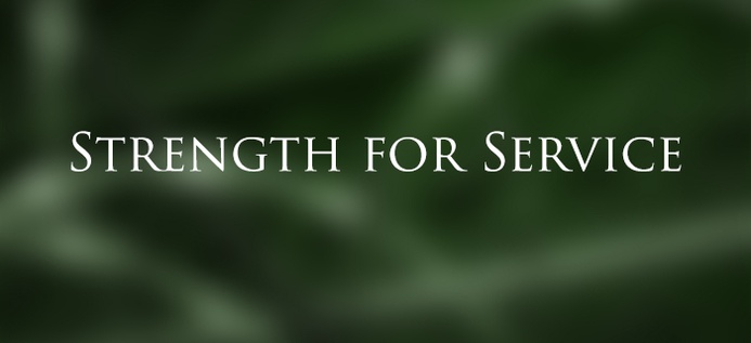  Strength For Service poster
