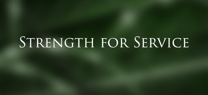 Strength For Service poster