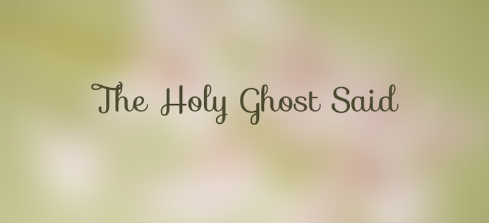 The Holy Ghost Said poster