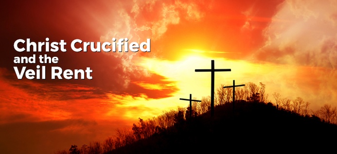 Christ Crucified And The Veil Rent poster