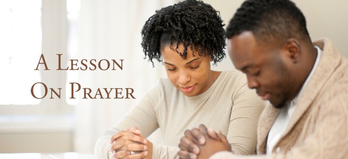 A Lesson On Prayer poster