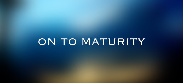On To Maturity poster