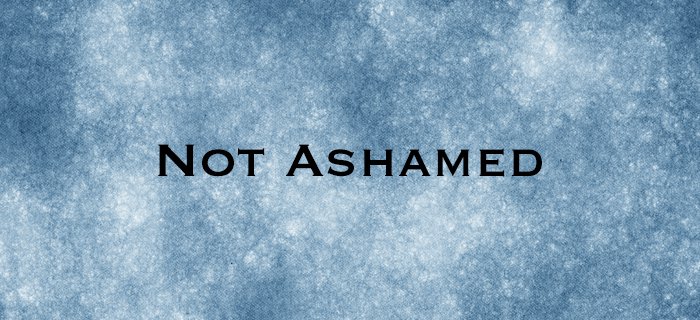 Not Ashamed poster