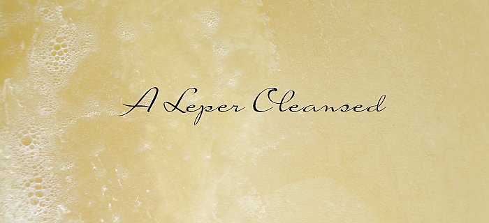 A Leper Cleansed poster