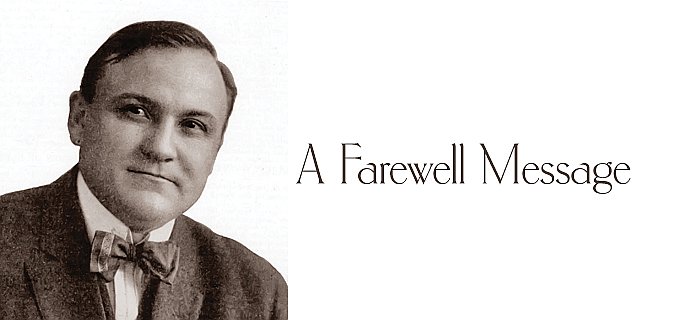 A Farewell Message poster