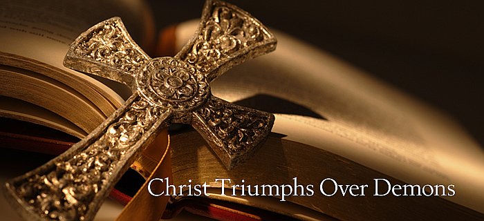 Christ Triumphs Over Demons poster