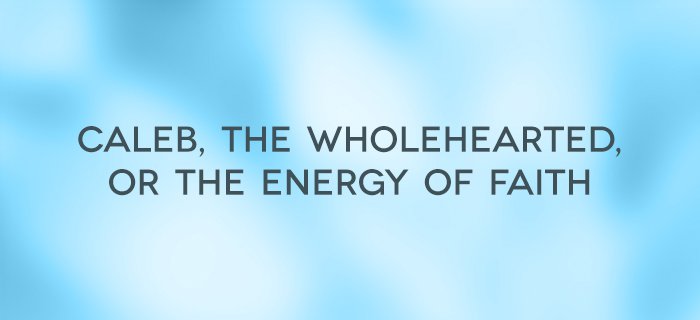 Caleb, the Wholehearted, or the Energy of Faith poster
